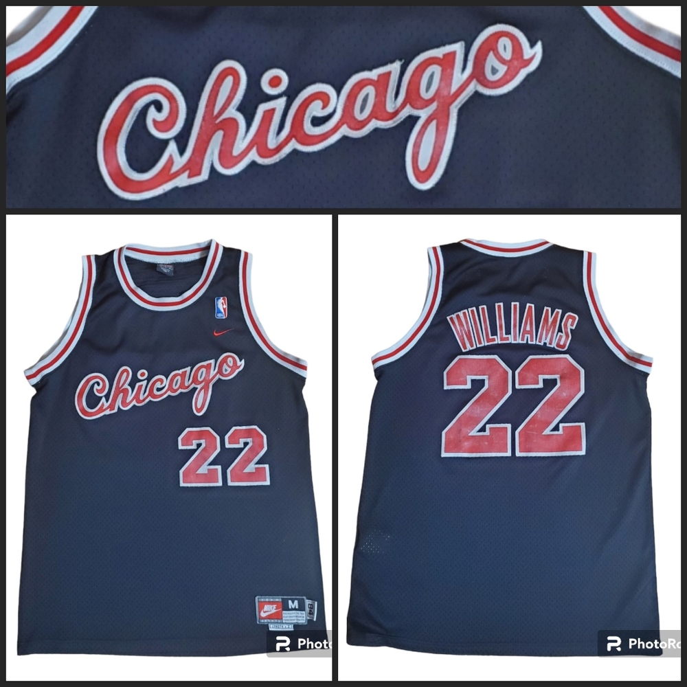 Vintage Chicago Bulls Nike Jersey #22 Williams Swingman Rewind